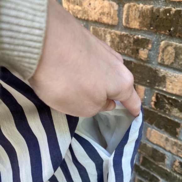 La Ligne Lottie flutter sleeve midi Dress Ivory Small Vacation family photos - Picture 12 of 15